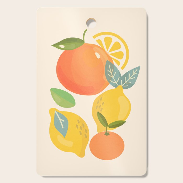 Citrus Fruits Cutting Board Gallery Image 1