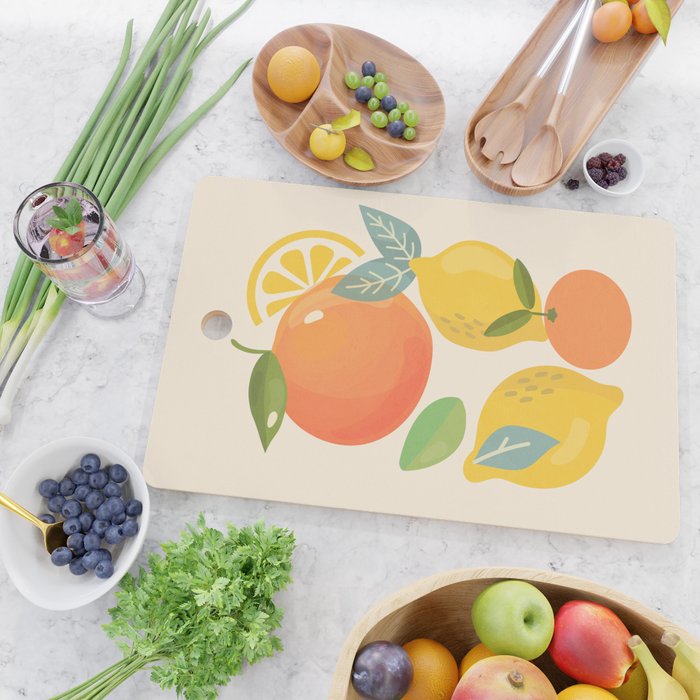 Citrus Fruits Cutting Board Gallery Image 2
