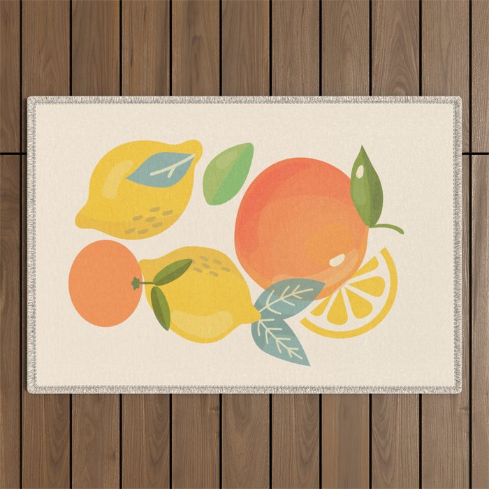 Citrus Fruits Outdoor Rug Gallery Image 1