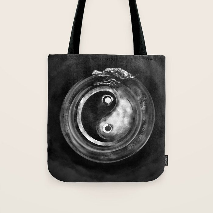 Ouroboros Yin - Yang  Tote Bag Gallery Image 1