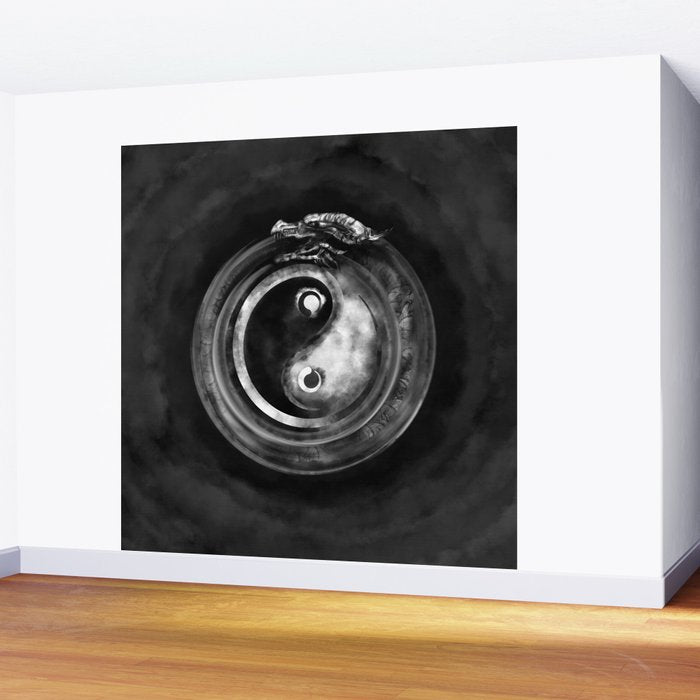 Ouroboros Yin - Yang  Wall Mural Gallery Image 2