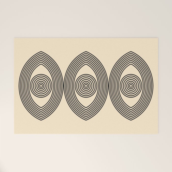 Abstraction_EYE_LINE_POP_ART_Minimalism_001X Welcome Mat Gallery Image 1