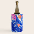 Breezy Tropics Blue Floral Design Wine Chiller Gallery Image 1
