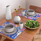 Breezy Tropics Blue Floral Design Placemat Gallery Image 2