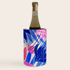 Breezy Tropics Blue Floral Design Wine Chiller Gallery Image 2