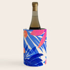 Breezy Tropics Blue Floral Design Wine Chiller Gallery Image 3