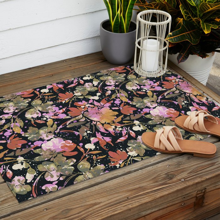 Dark Meadow Magic Outdoor Rug Gallery Image 2