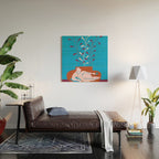 Sprigs in Low Vase Wood Wall Art Gallery Image 2