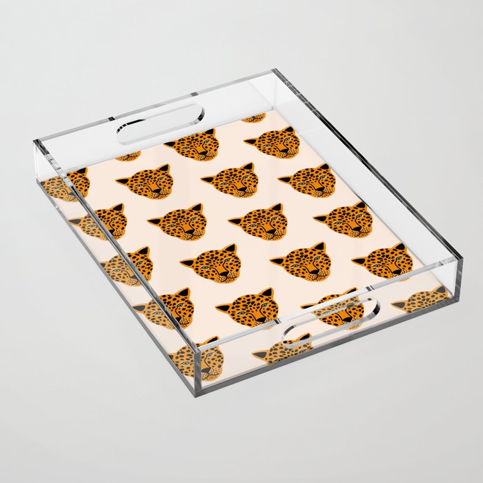 Cheetah - Animal Print  Acrylic Tray Gallery Image 1