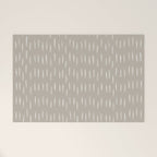 Boho Prints, Raindrops, Beige, Minimalism, Abstract Art Welcome Mat Gallery Image 1
