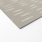 Boho Prints, Raindrops, Beige, Minimalism, Abstract Art Welcome Mat Gallery Image 2