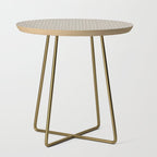 Boho Prints, Raindrops, Beige, Minimalism, Abstract Art Side Table Gallery Image 1