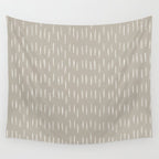 Boho Prints, Raindrops, Beige, Minimalism, Abstract Art Wall Tapestry Gallery Image 4