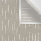 Boho Prints, Raindrops, Beige, Minimalism, Abstract Art Wall Tapestry Gallery Image 3