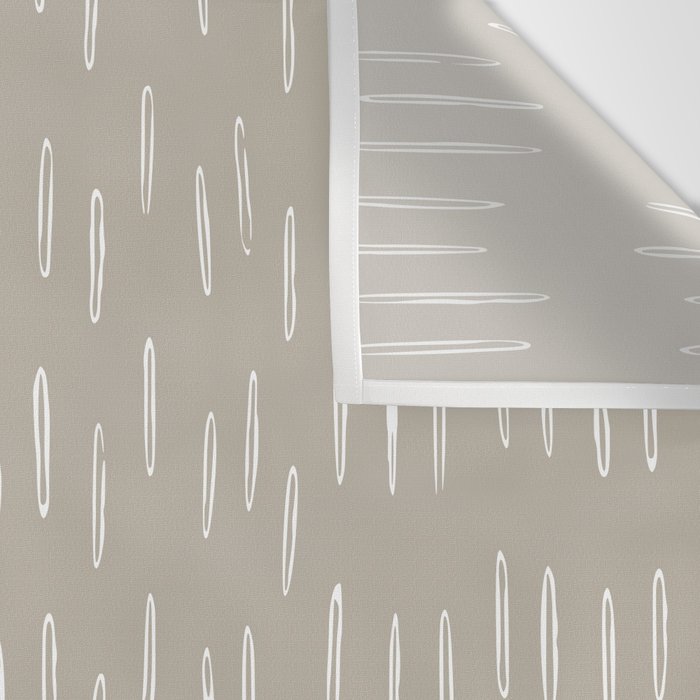 Boho Prints, Raindrops, Beige, Minimalism, Abstract Art Wall Tapestry Gallery Image 3