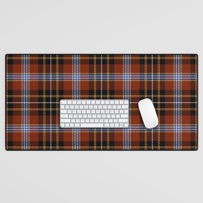 midge's tartan 4 Desk Mat Gallery Image 1