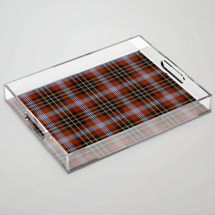 midge's tartan 4 Acrylic Tray Gallery Image 1