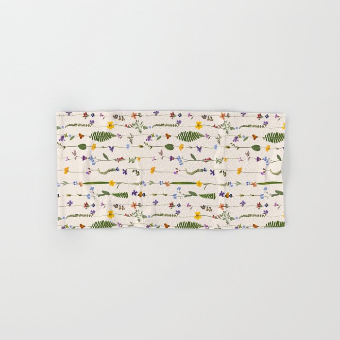Pressed Florals Bath Towel Gallery Image 1