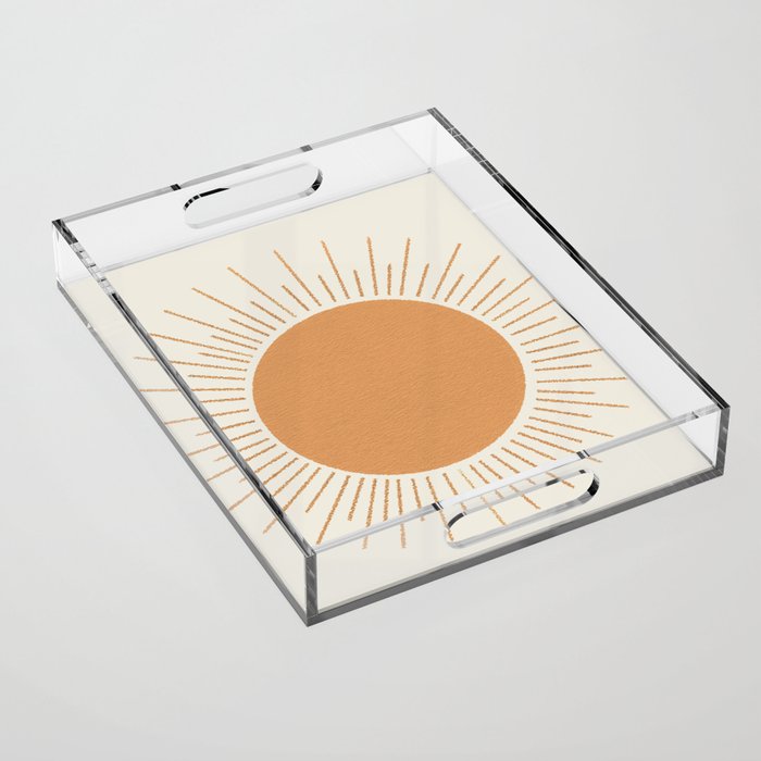 Sun Ray Mid-century Acrylic Tray Gallery Image 1