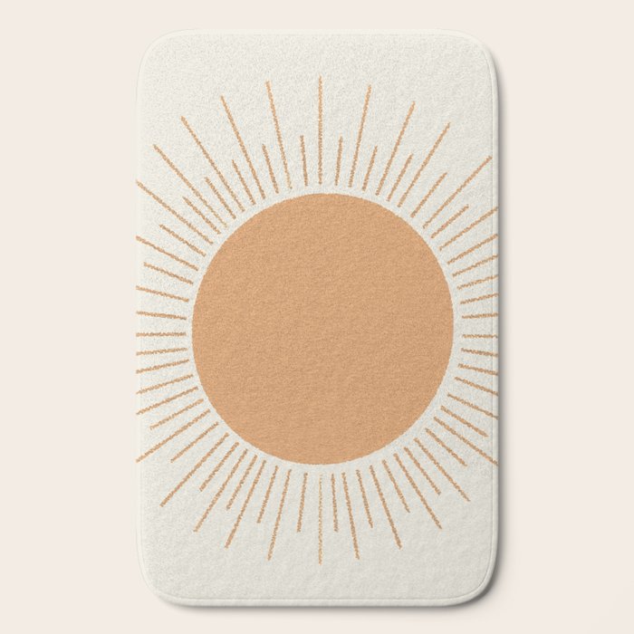 Sun Ray Mid-century Bath Mat Gallery Image 2