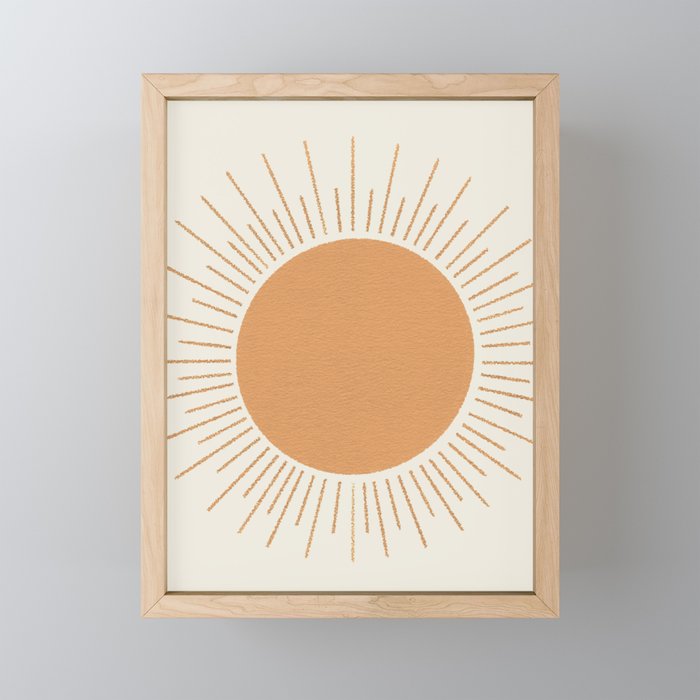 Sun Ray Mid-century Mini Art Print Gallery Image 1