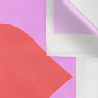'BISOU' Vibrant Minimal French Love kiss Art Wall Tapestry Gallery Image 3