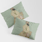 Mughal Indian Painting Illustration Pillow Sham Gallery Image 3