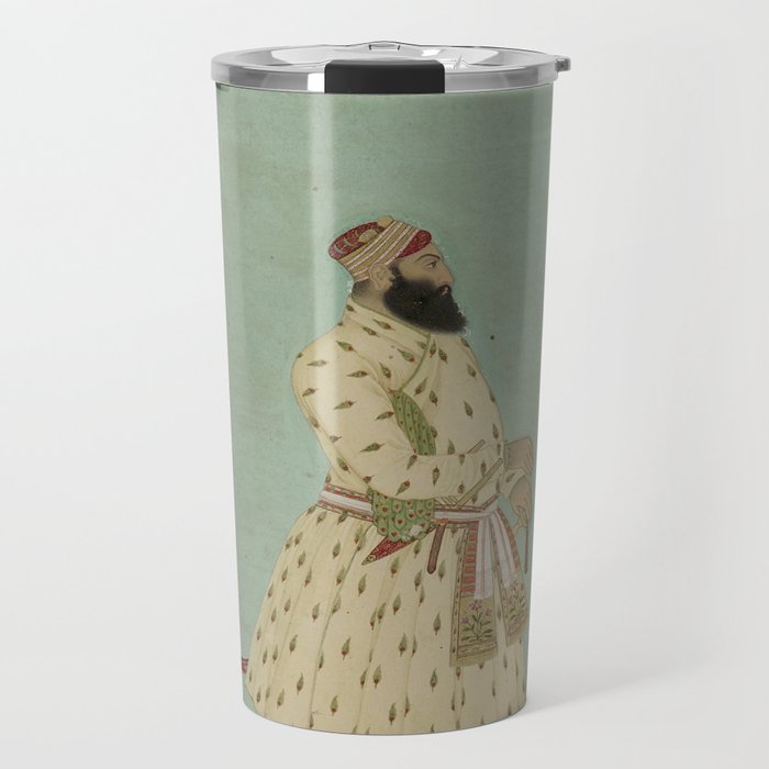 Mughal Indian Painting Illustration Travel Mug Gallery Image 1