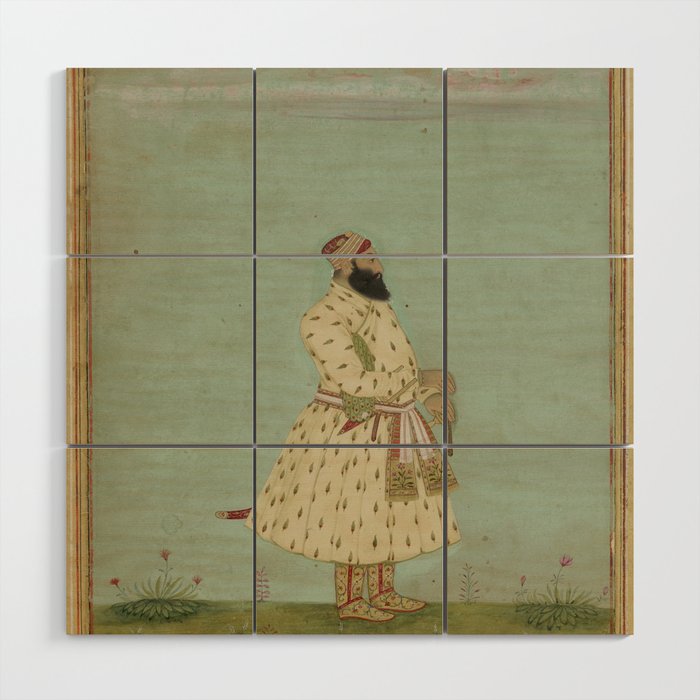 Mughal Indian Painting Illustration Wood Wall Art Gallery Image 1