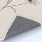 Minimal Line Art Flowers 6 Rug Gallery Image 4