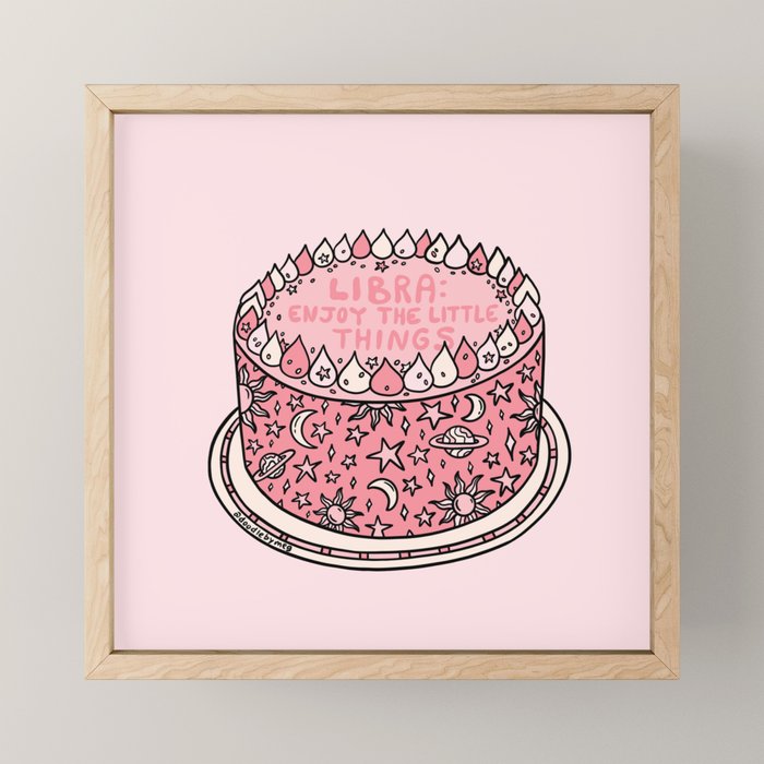 Libra Cake Mini Art Print Gallery Image 1