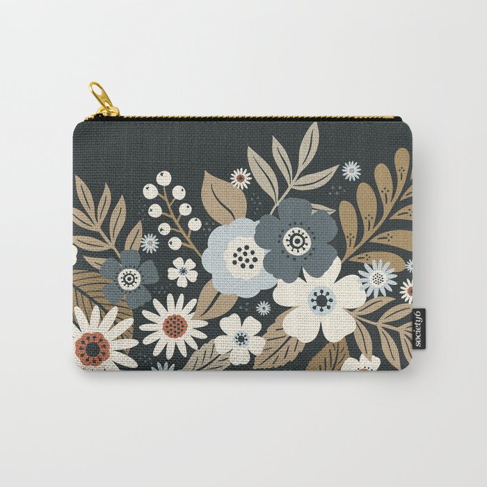 Fall Floral Botanicals Carry All Pouch Gallery Image 1