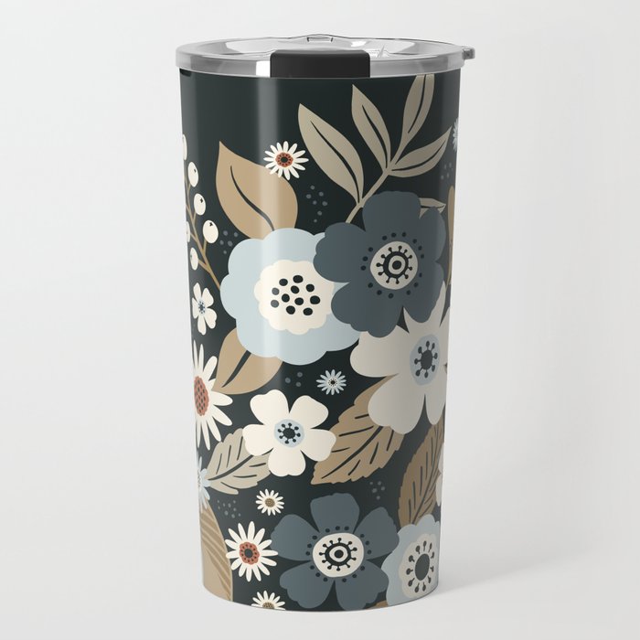 Fall Floral Botanicals Travel Mug Gallery Image 1