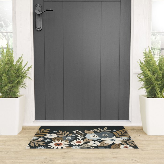 Fall Floral Botanicals Welcome Mat Gallery Image 3