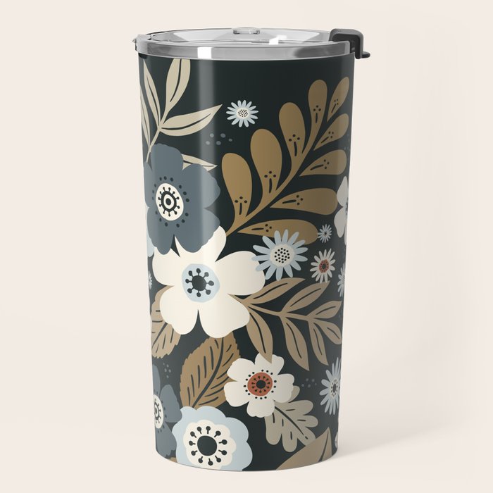 Fall Floral Botanicals Travel Mug Gallery Image 2