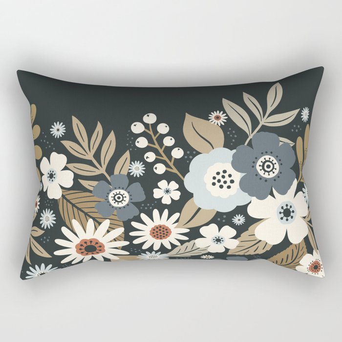 Fall Floral Botanicals Rectangular Pillow Gallery Image 2