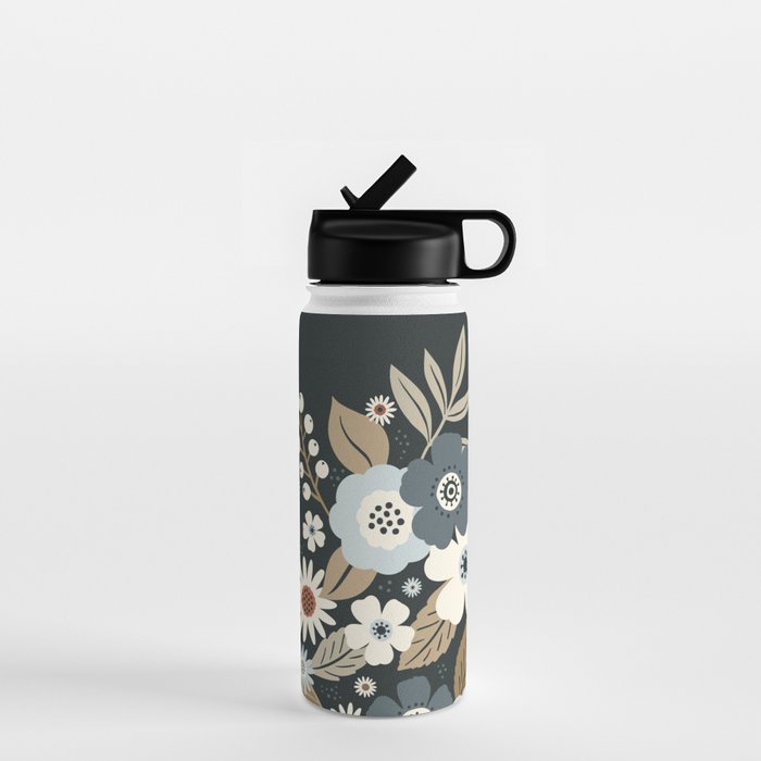 Fall Floral Botanicals Water Bottle Gallery Image 1