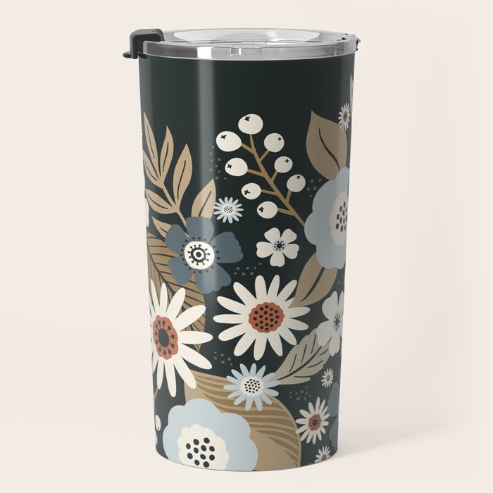 Fall Floral Botanicals Travel Mug Gallery Image 3