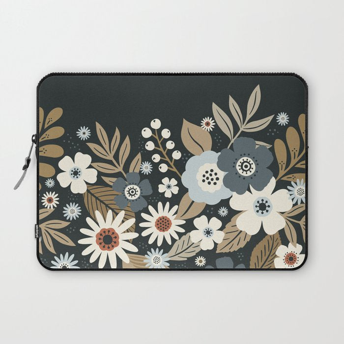 Fall Floral Botanicals Laptop Sleeve Gallery Image 1