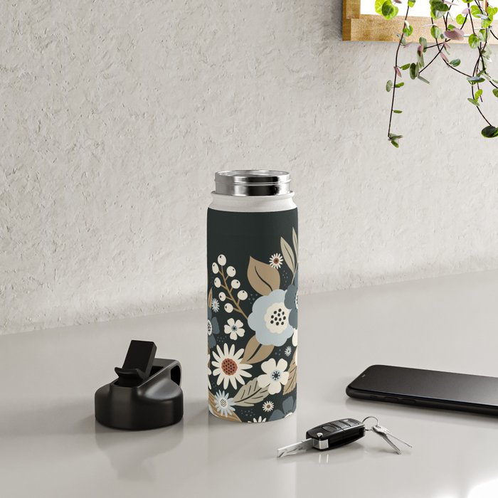 Fall Floral Botanicals Water Bottle Gallery Image 4