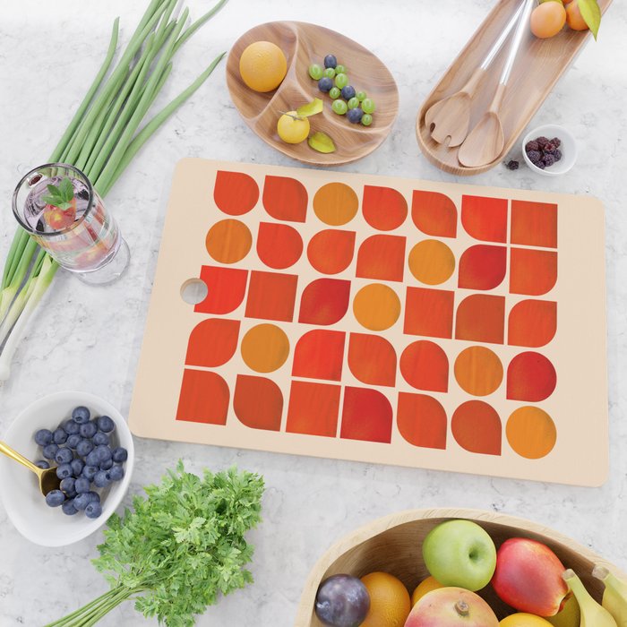 Fun Geometry - Mid-century abstract Cutting Board Gallery Image 2