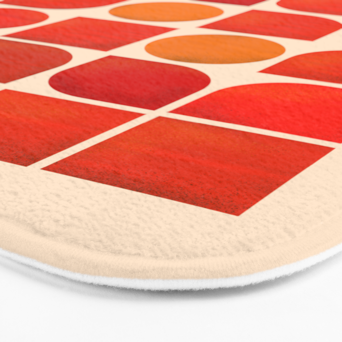 Fun Geometry - Mid-century abstract Bath Mat Gallery Image 3