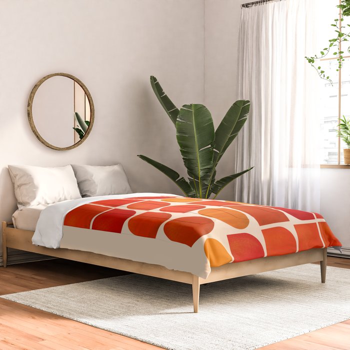 Fun Geometry - Mid-century abstract Comforter Gallery Image 2
