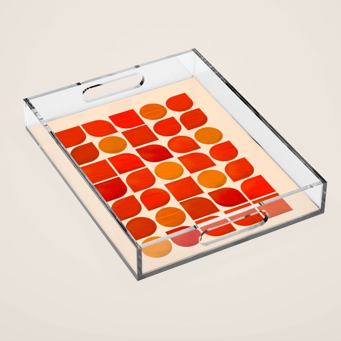Fun Geometry - Mid-century abstract Acrylic Tray Gallery Image 1