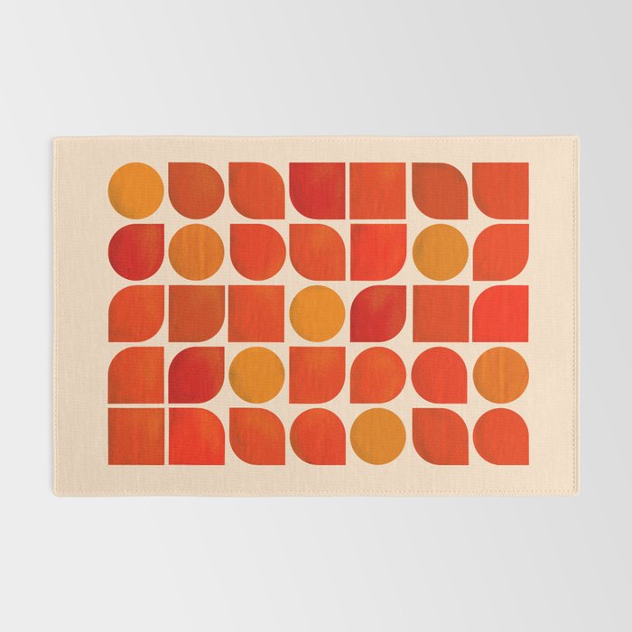 Fun Geometry - Mid-century abstract Rug Gallery Image 2
