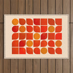 Fun Geometry - Mid-century abstract Outdoor Rug Gallery Image 1