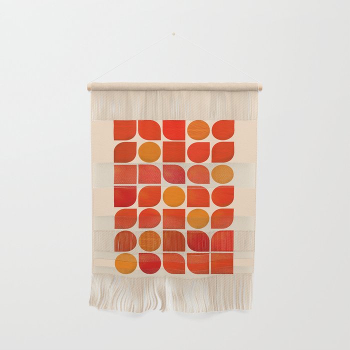 Fun Geometry - Mid-century abstract Wall Hanging Gallery Image 1