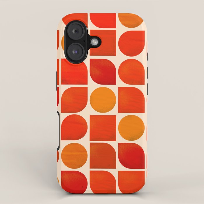 Fun Geometry - Mid-century abstract iPhone Case Gallery Image 1