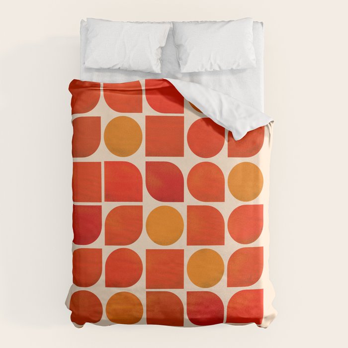 Fun Geometry - Mid-century abstract Duvet Cover Gallery Image 6