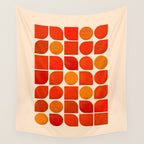 Fun Geometry - Mid-century abstract Wall Tapestry Gallery Image 4